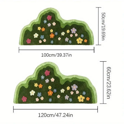 Moss Flower Area Rug - Ultra Soft Carpet for Living Room, Bedroom & Nursery