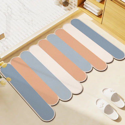 Soft Diatomite Bath Mat - Super Absorbent & Non-Slip Toilet Rug