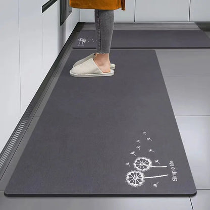 Summer Cartoon Kitchen Mat - Bright & Absorbent Non-Slip Floor Pad