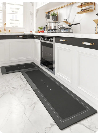 Diatomite Mat 2-Piece Set - Non-Slip & Absorbent for Kitchen Sink & Bathroom