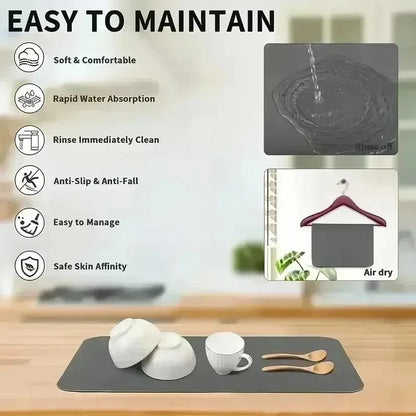 Coffee Machine Mat - Heat Insulating, Absorbent & Non-Slip Sink Pad
