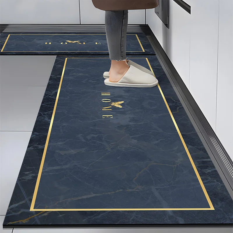 American Retro Diatomite Kitchen Runner (1 or 2-Pack) - Oil Proof & Washable