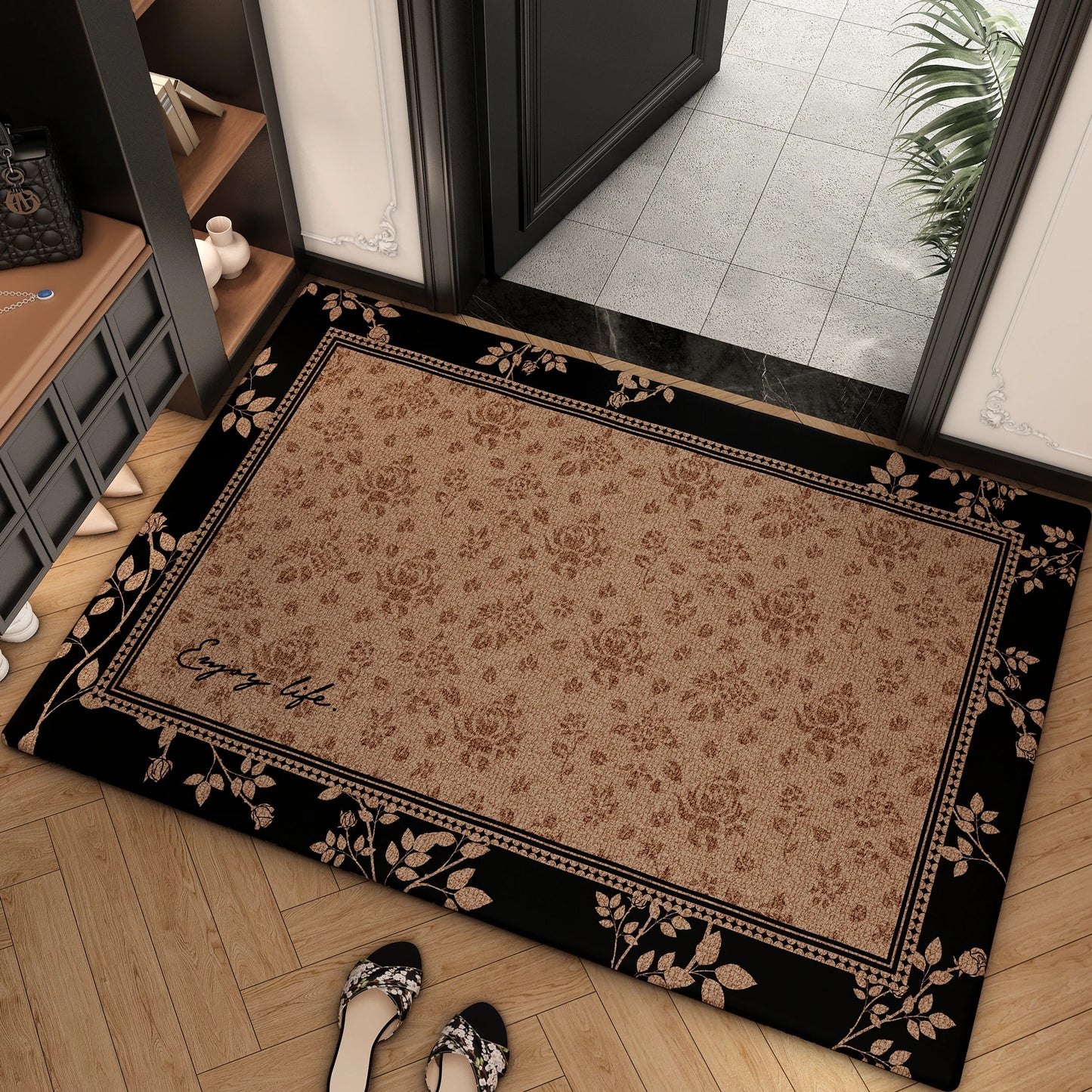 Luxury Lattice Doormat, Dirty Resistant Entrance Mat, Heavy Duty Front Door Carpet, Scraper Floor Mat for Home, Welcome Mat