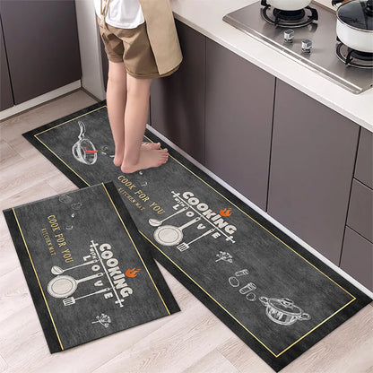 Diatomaceous Earth Kitchen Runner - Long, Absorbent & Non-Slip Floor Mat