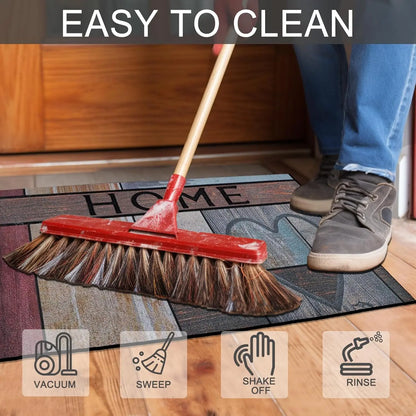 Heavy-Duty PVC Scraper Mat - Anti-Slip Dirt Trapper for Entrance & Mudroom