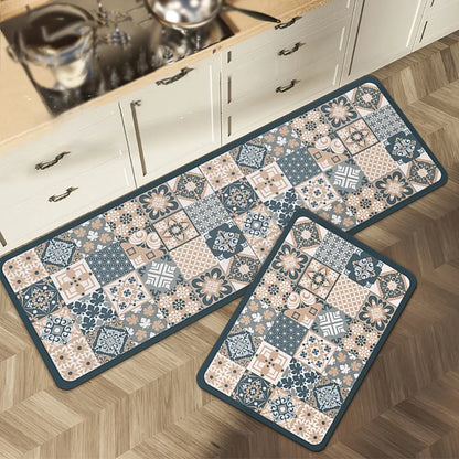 Modern Retro Floor Mat - Non-Slip & Durable Area Rug for Living Room and Kitchen