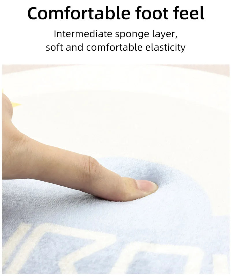 Washable Kitchen Mat with Sponge Comfort - Absorbent, Non-Slip & Waterproof Floor Rug
