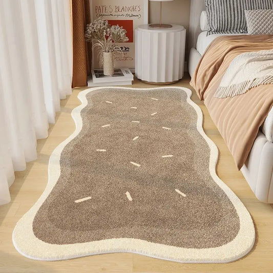 Imitation Sheep Velvet Rug, Soft Non-Slip Living Room Carpet, Quick Drying Bedroom Mat, Plush Bedside Area Rug for Home Decor
