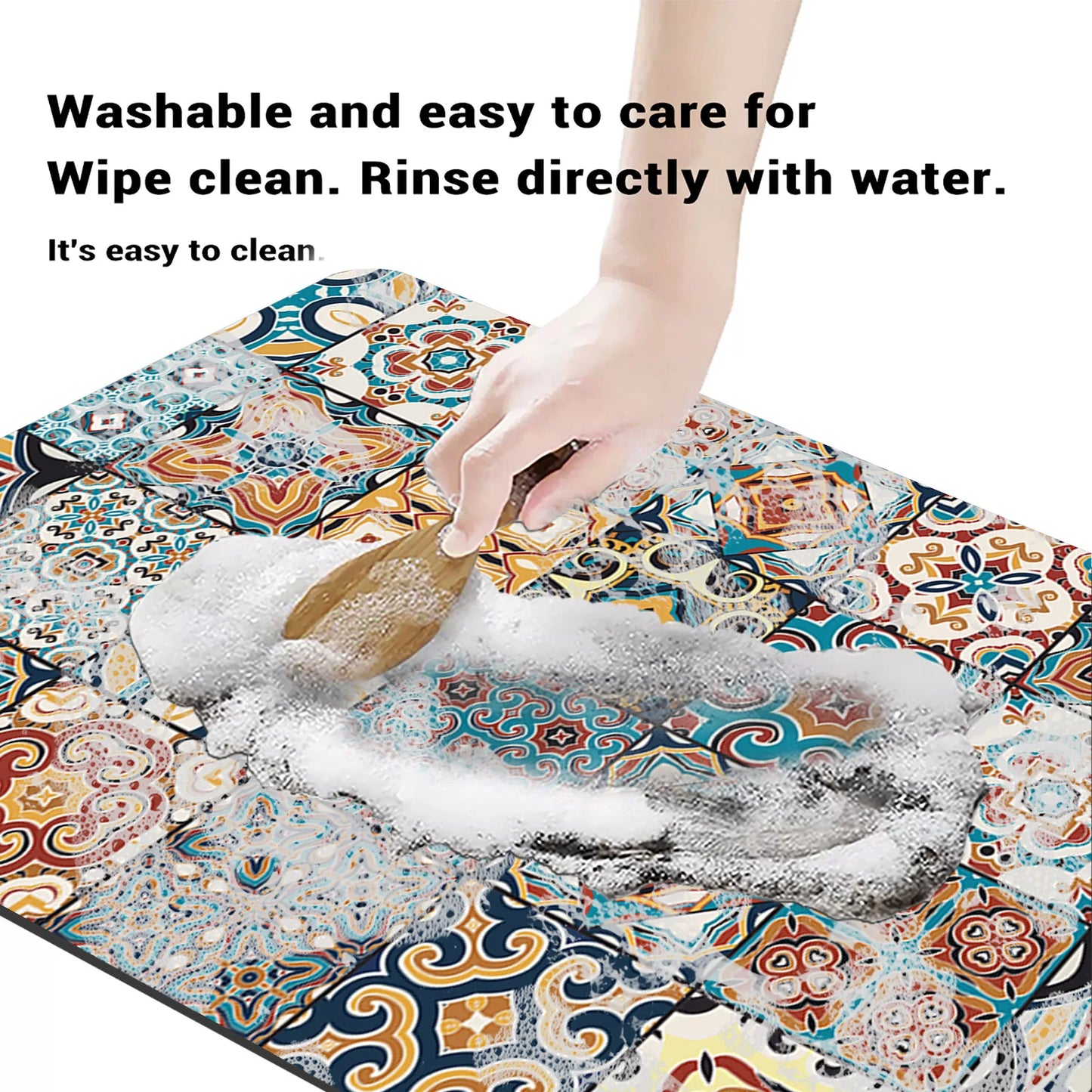 Super Absorbent Kitchen Runner - Waterproof & Washable Long Floor Mat