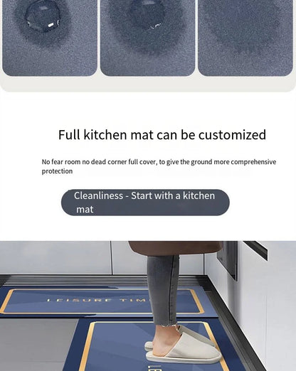 American Retro Diatomite Kitchen Runner (1 or 2-Pack) - Oil Proof & Washable