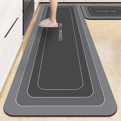 Oil-Resistant Kitchen Mat - Absorbent, Non-Slip & Waterproof Floor Pad for Sink