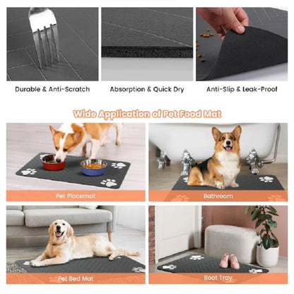 Waterproof Dog Mat, Anti Urine PVC Crate Liner, Non-Slip Pet Bed Tray, Washable Kennel Floor Pad, Cage & Bed Protector