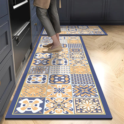 American Retro Diatomite Kitchen Runner (1 or 2-Pack) - Oil Proof & Washable