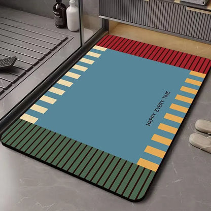 Quick-Dry Bath Mat - Super Absorbent & Non-Slip Rug, Dirt Resistant
