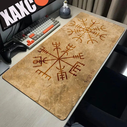 Viking Vegvisir Gaming Mouse Pad - Extra Large Thick Mat for PC & Notebook