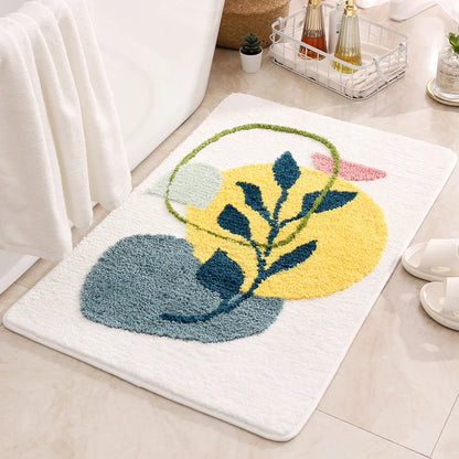 Kids Letter Bath Mat - Cute, Non-Slip & Absorbent Microfiber Rug