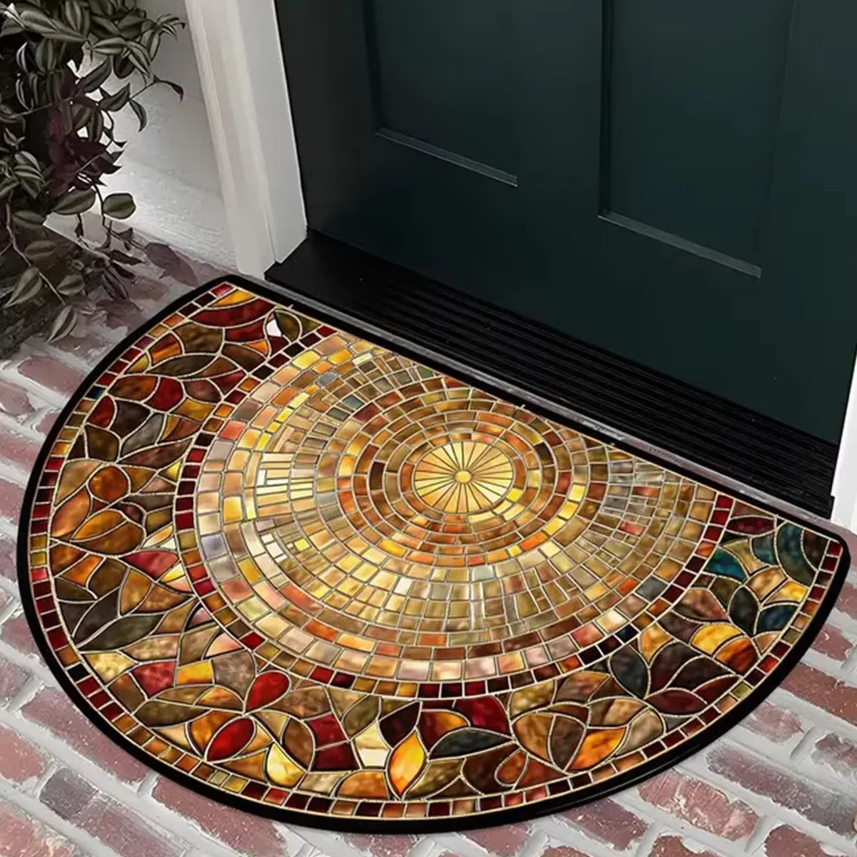 American Retro Doormat - Summer Themed, Anti-Slip & Durable Entrance Carpet