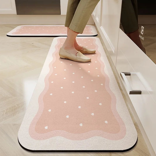 Diatomaceous Earth Anti-Fatigue Mat - Absorbent, Non-Slip & Eco-Friendly Kitchen Rug