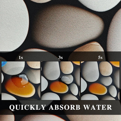 Diatom Mud Bath Mat - Super Absorbent & Fast-Drying Non-Slip Floor Mat for Bathroom