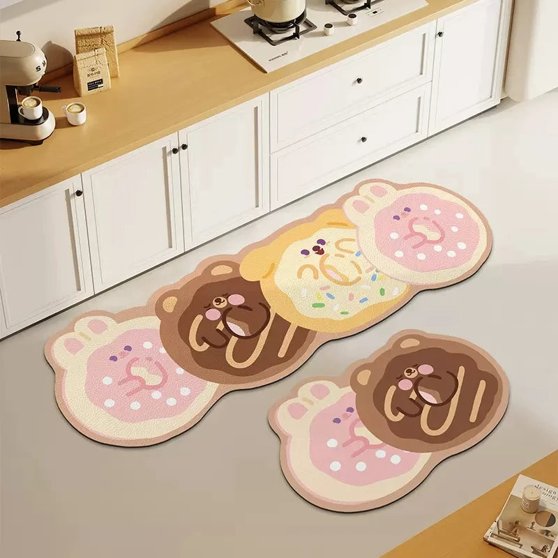 Cartoon Kitchen Mat - Non-Slip & Washable Anti-Fatigue Floor Pad