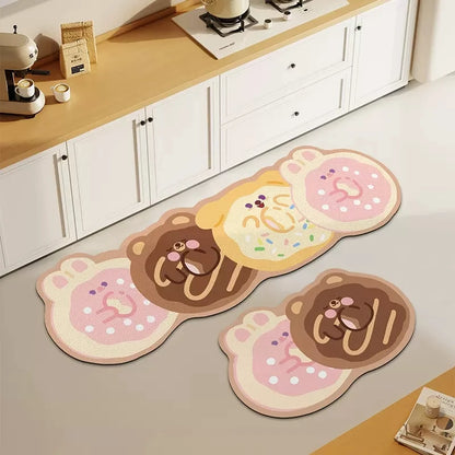 Cartoon Kitchen Mat - Non-Slip & Washable Anti-Fatigue Floor Pad