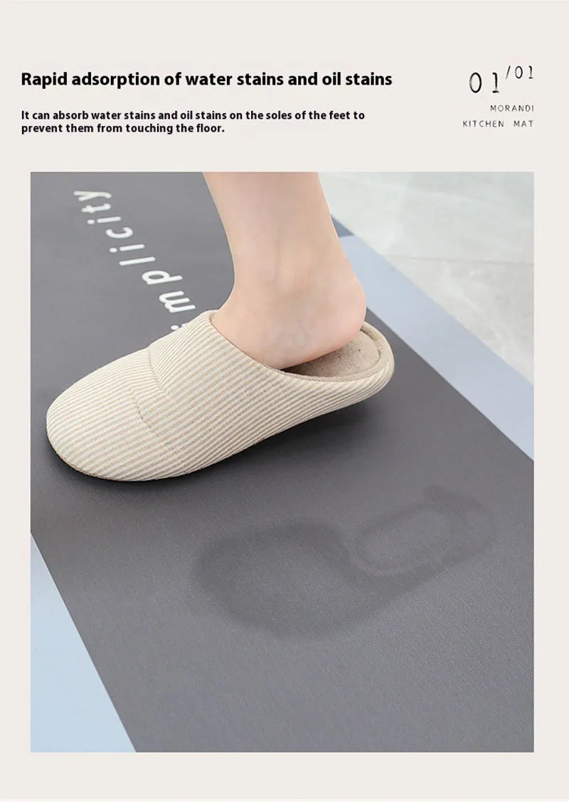 Diatomaceous Earth Anti-Fatigue Mat - Absorbent, Non-Slip & Eco-Friendly Kitchen Rug