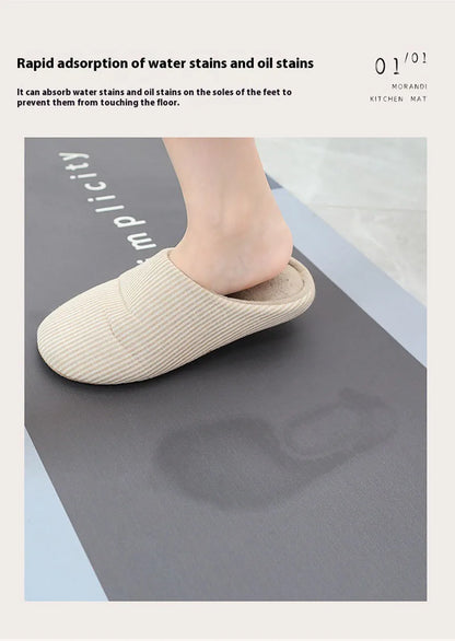 Diatomaceous Earth Anti-Fatigue Mat - Absorbent, Non-Slip & Eco-Friendly Kitchen Rug