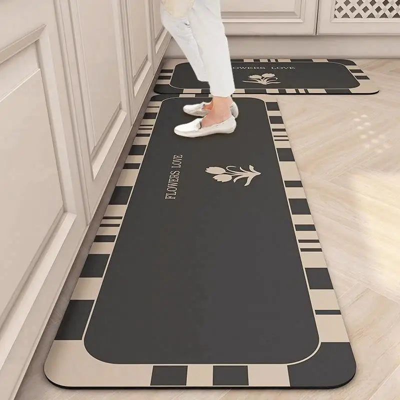 Non-Slip Kitchen Rug - Waterproof & Absorbent Floor Mat for in Front of Sink