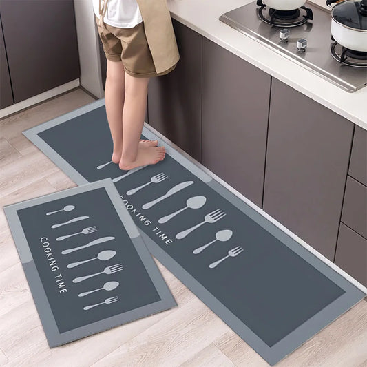 Diatomaceous Earth Kitchen Runner - Long, Absorbent & Non-Slip Floor Mat