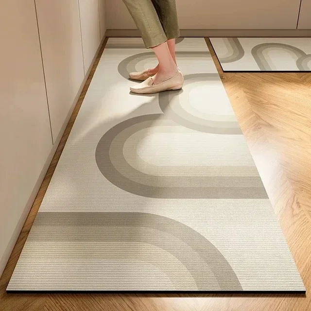 Wabi-Sabi Kitchen Mat - Oil Resistant & Absorbent Diatomite Floor Pad (1 or 2-Pack)