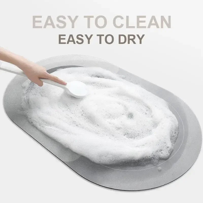Premium Absorbent Floor Mat - Quick-Dry, Non-Slip & Easy Clean for Bathroom, Kitchen, Doorway