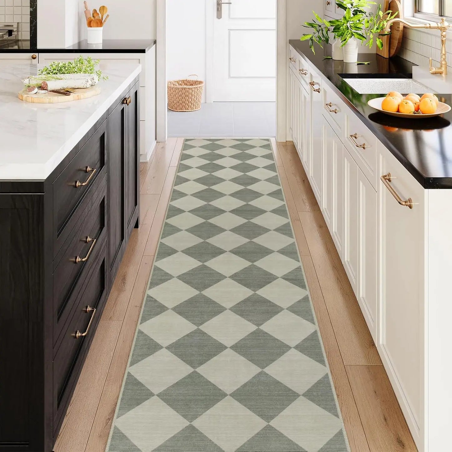 Oil-Resistant Kitchen Runner - Long, Water-Absorbent & Non-Slip Floor Mat