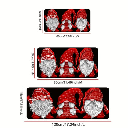 Christmas Doormat with Santa & Reindeer - Non-Slip Festive Home Decor Mat