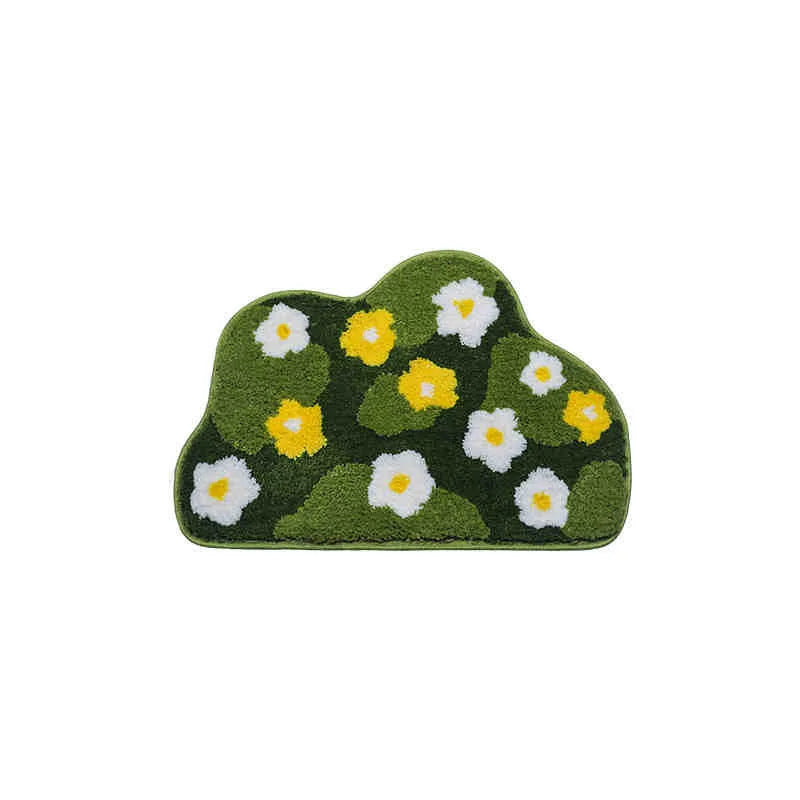 Spring Moss Plush Rug - Soft Faux Cashmere, Dirt Resistant & Easy Care