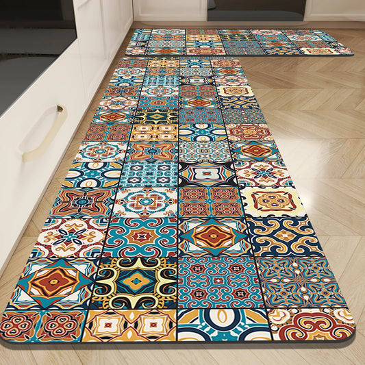 Super Absorbent Kitchen Runner - Waterproof & Washable Long Floor Mat