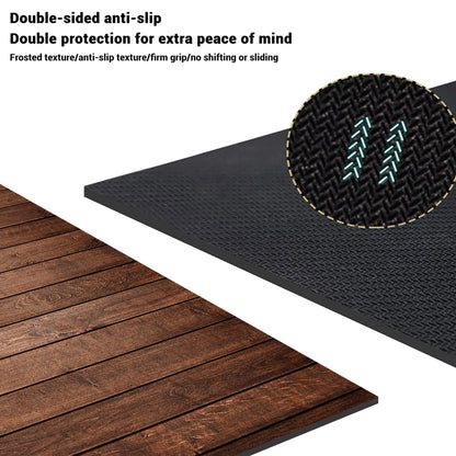 Country Wood Grain Doormat - Quick-Dry & Non-Slip for Bathroom & Entrance