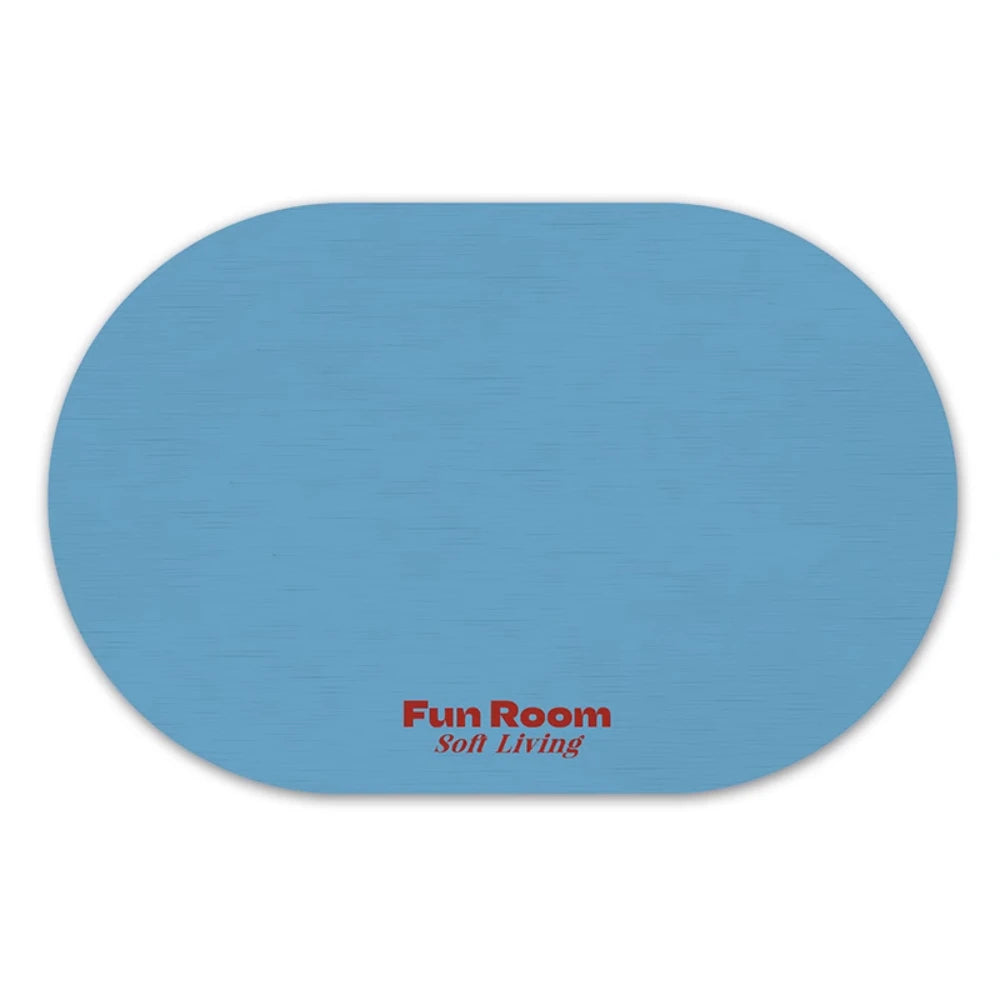 Korean Style Diatomite Bath Mat - Simple Pure Color, Quick-Dry & Non-Slip