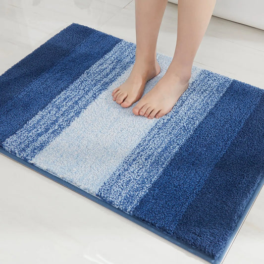 Plush Absorbent Bath Mat - Non-Slip Faux Cashmere Rug for Easy Cleaning