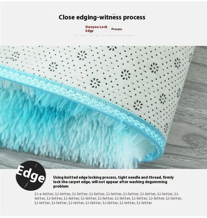 Luxury Plush Rug for Girls Room - Soft & Easy Care Bedside or Living Room Carpet
