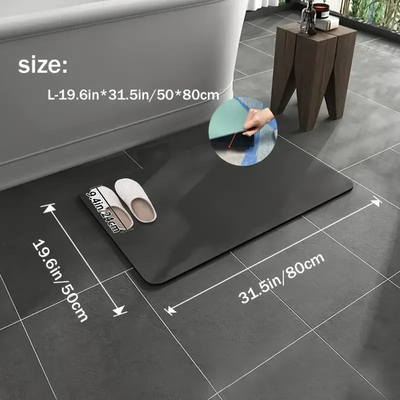 Super absorbent bathroom floor mat non-slip quick-drying toilet floor mat quick-drying non-slip mat