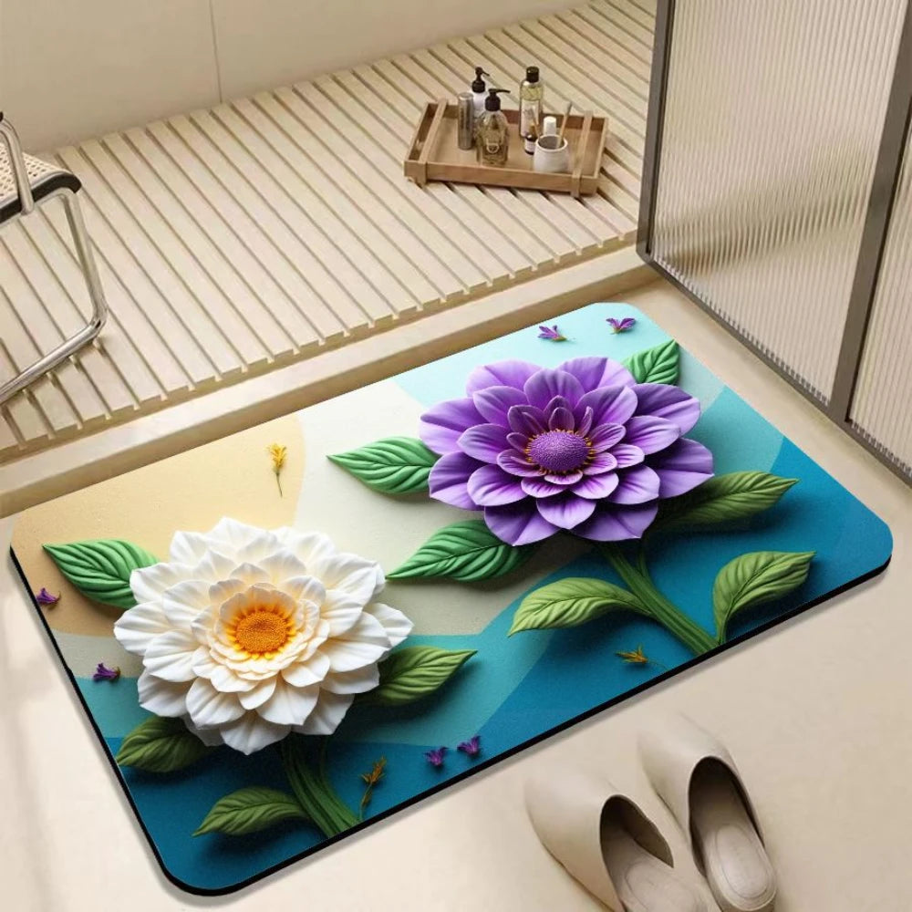 Summer Diatomite Mat - Super Absorbent & Non-Slip for Kitchen and Bathroom Door