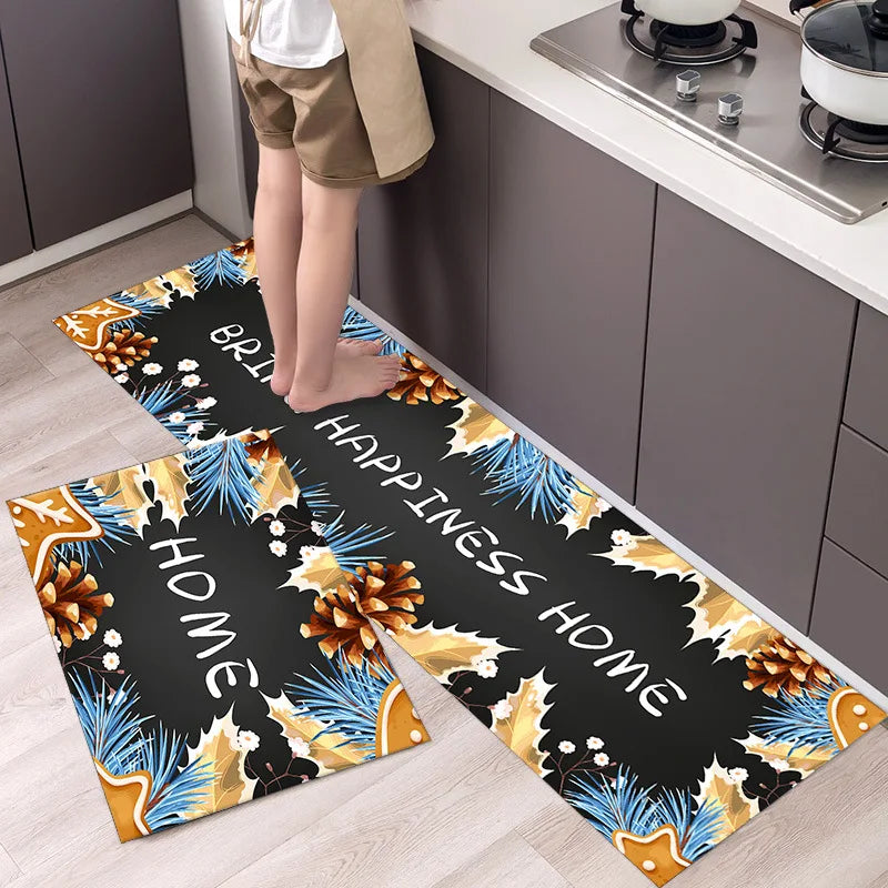 Nordic Kitchen Runner Mat - Simple & Modern Long Strip Floor Carpet