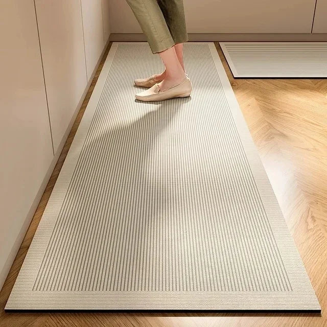 Wabi-Sabi Kitchen Mat - Oil Resistant & Absorbent Diatomite Floor Pad (1 or 2-Pack)