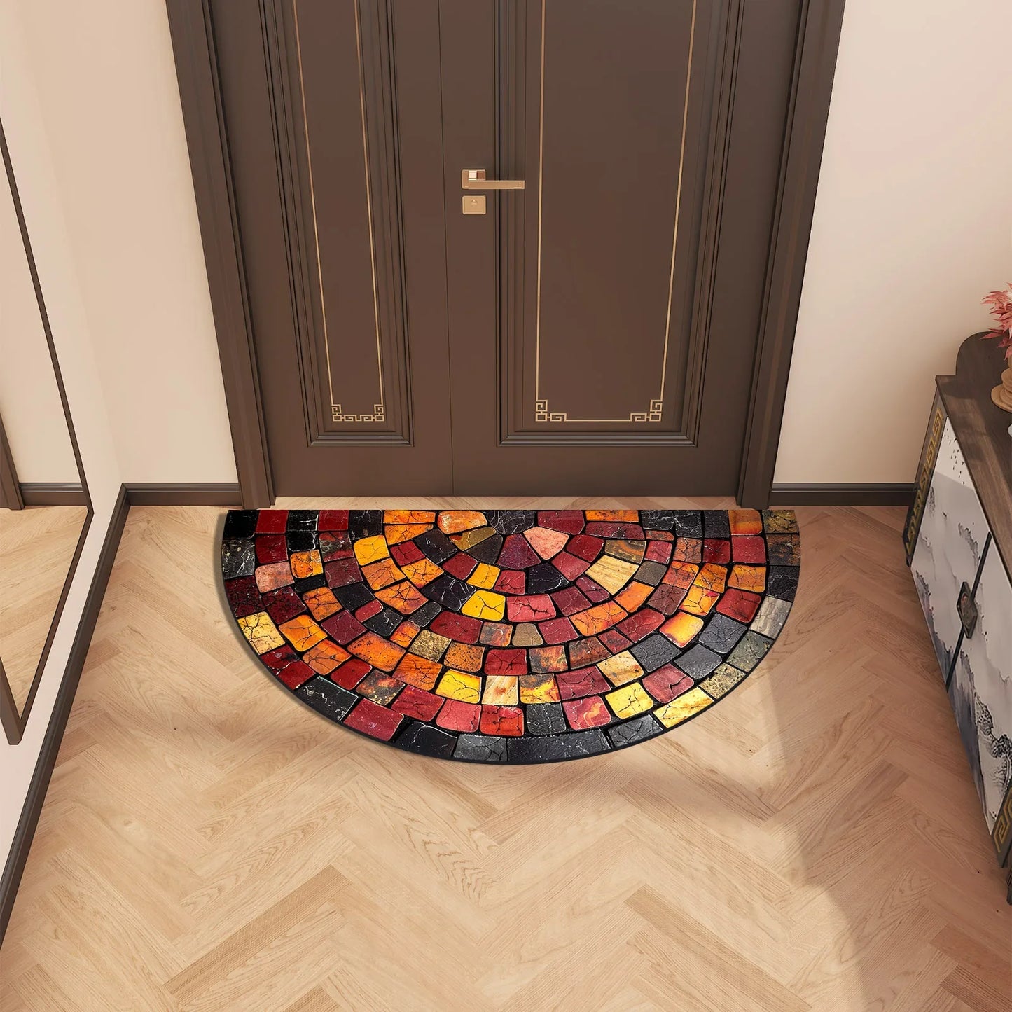 Retro Bath Mat - Super Absorbent, Quick-Dry & Non-Slip Shower Rug