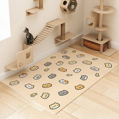 Waterproof Dog Mat, Anti Urine PVC Crate Liner, Non-Slip Pet Bed Tray, Washable Kennel Floor Pad, Cage & Bed Protector
