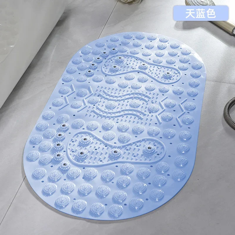 PVC Massage Bath Mat - Non-Slip & Textured Shower Floor Pad for Bathtub