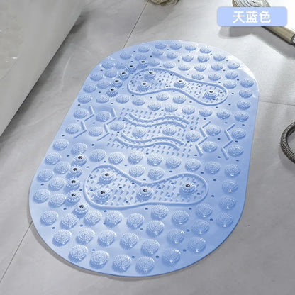 PVC Massage Bath Mat - Non-Slip & Textured Shower Floor Pad for Bathtub