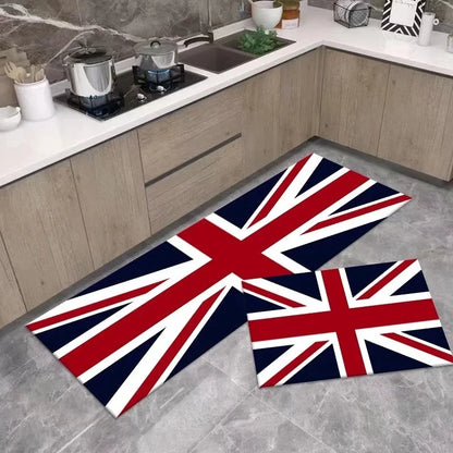Pink Irregular Kitchen Runner - Oil Resistant, Non-Slip & Quick-Dry Floor Mat