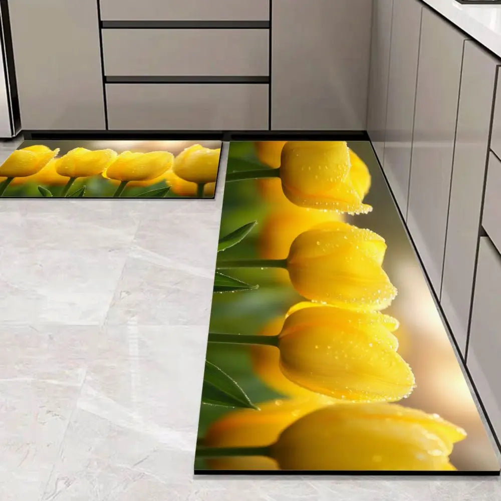 Modern Diatomite Kitchen Mat - Super Absorbent, Non-Slip & Wear-Resistant