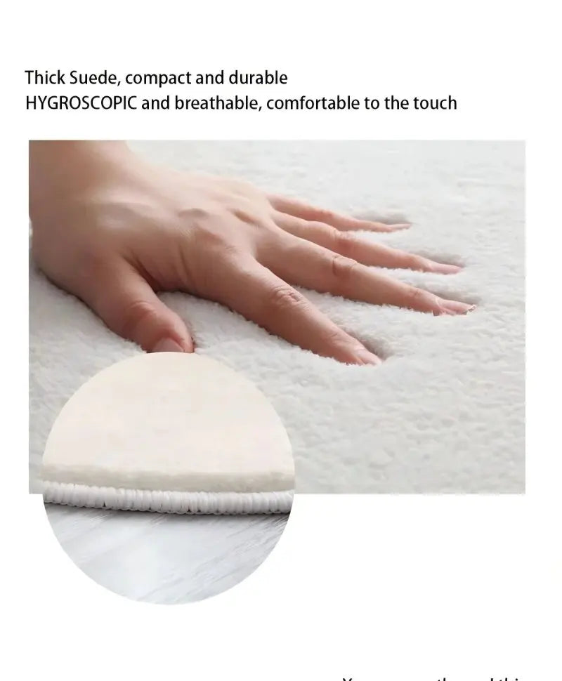 Thickened Absorbent Bath Mat - Non-Slip & Quick-Dry Toilet Rug